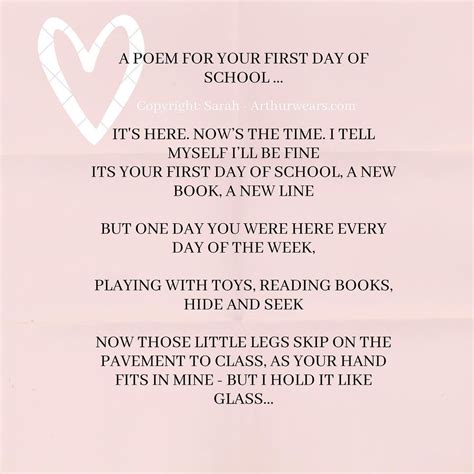 Poems About School Days