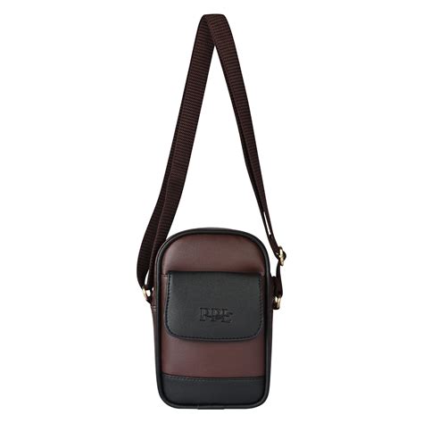 Classic Brown Dual Tone Tokyo Mobile Sling Bag For Men and Women ...