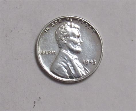 1943 P Lincoln Wheat Cent: Steel Cent, AU/BU - For Sale, Buy Now Online ...
