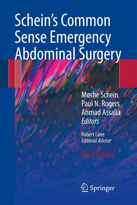 Buy Schein's Common Sense Emergency Abdominal Surgery Book Online at ...
