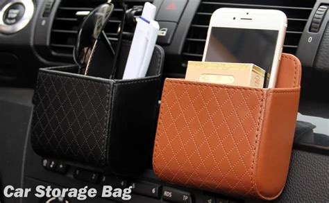 Styxon Universal Car Air Vent Organizer, Car Mobile Phone Storage Bag ...