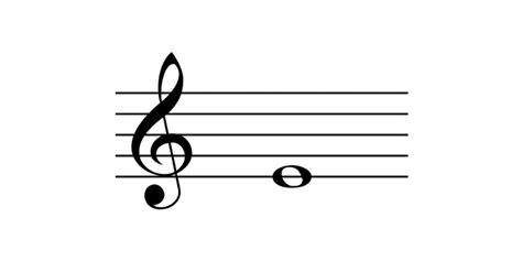Image result for Treble Clef Whole Notes