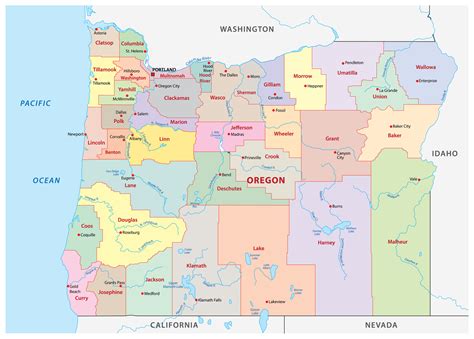 Cascade Mountains Physical Map