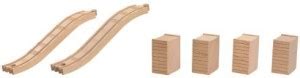 FISHER-PRICE The Train Wooden Railway Series Ascending Track & Riser ...
