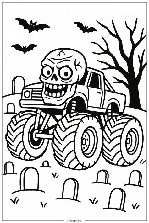 Scary Monster Truck Coloring Pages [2025]