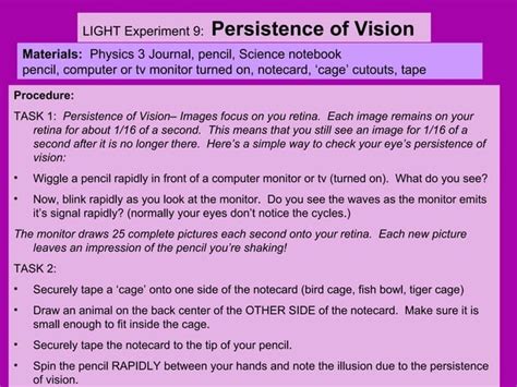 Light Shadow and Reflection Experiments 的图像结果