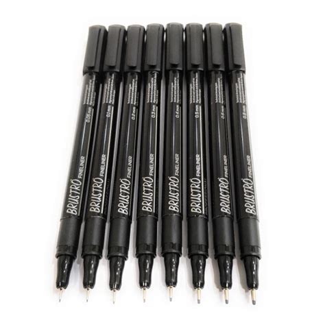 htconline.in| Brustro Fineliner Pen Set Of 8 - htconline.in