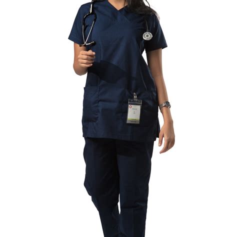 Female Scrub Suit - DSVX - Olive Blue – Uniform Craft