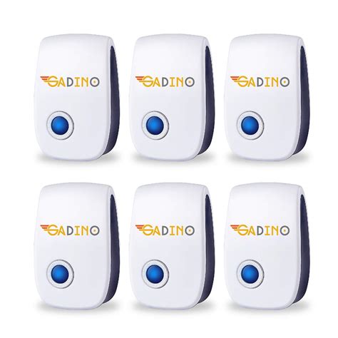 6 Packs Ultrasonic Pest Repeller Ultrasonic Mouse Repellent Ultrasonic ...