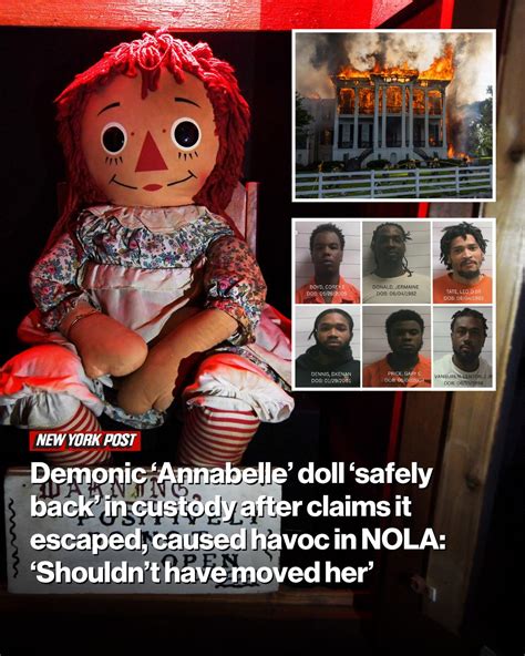 New York Post | The real-life “Annabelle” doll was blamed for a string ...