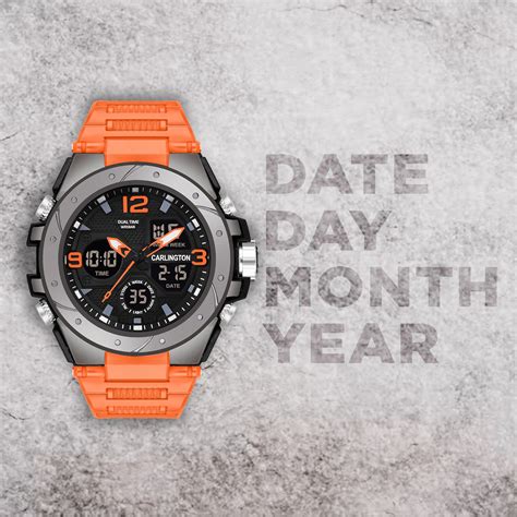 Carlington Analog Digital Sports Watch - 9105