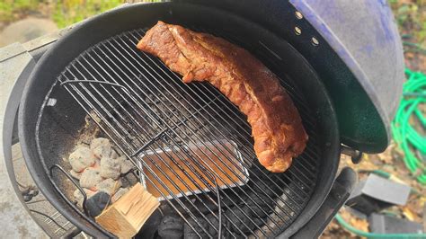 Baby Back with a twist. Used Frank's Red Hot wing sauce instead of ...