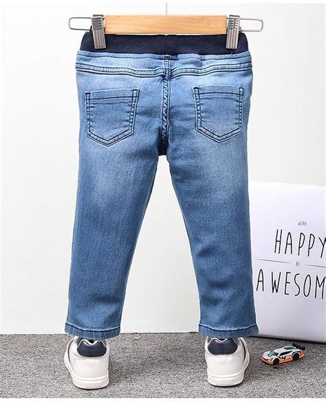 Babyhug Full Length Denim Jeans - Blue