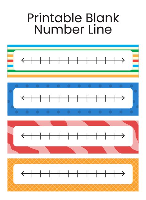 Open Number Line Printable - Printable Word Searches