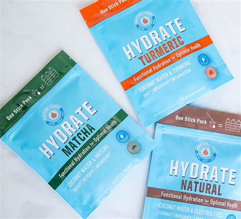 Rapidfire, Rapid Fire Hydrate Powder Drink Mix Stick Packs Coconut ...