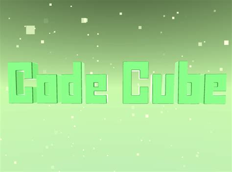 Code Cube 的图像结果
