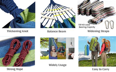 Kuber Industries Canvas Travel Hammock |Garden Hammock Swing for Adults ...