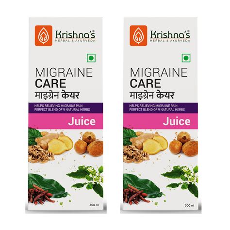 Buy Krishna’s Ayurveda Migraine Pain Reliever Care Juice Online ...