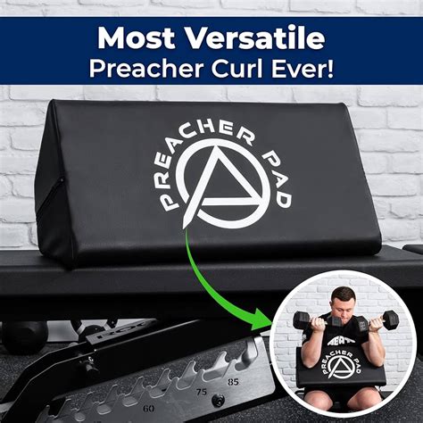 Home Gym Equipment Preacher Curl Bench With Adjustable Seat - 661 LBS ...