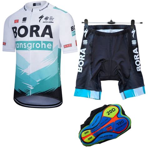 Bora White Cycling jersey Pro Bicycle Team Cycling Bib Shorts and Full ...