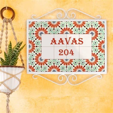 Regal - Hand-painted Metal Frame Name Plate – Housenama