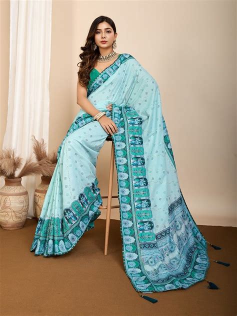 Maahi 166 Beautiful Embroidered Designed Maslin Saree Collection