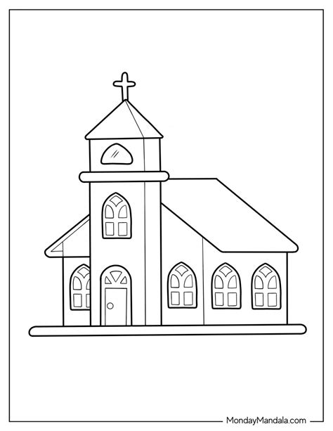 40 Church Coloring Pages (Free PDF Printables)