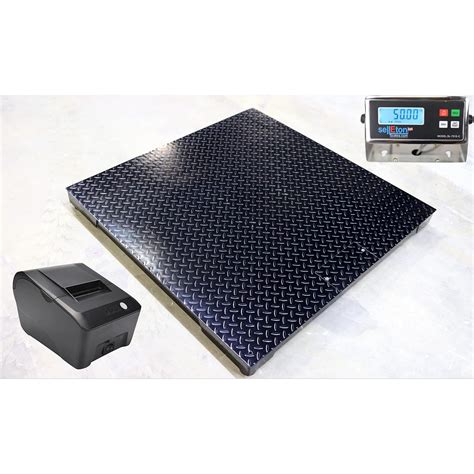 Amazon.com: SellEton (60" X 60") Industrial Floor Scale Plus Printer ...