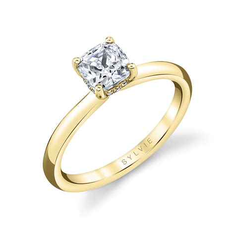 Cushion Engagement Rings | Sylvie Jewelry Collection