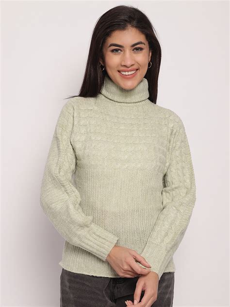 Women Light Green Sweater – FYVA