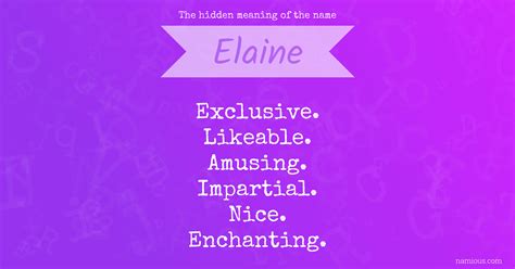 Elaine Name