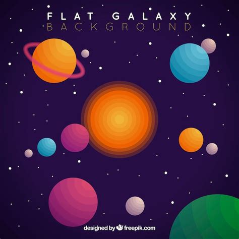 Hintergrund der Sonne und Planeten | Kostenlose Vektor