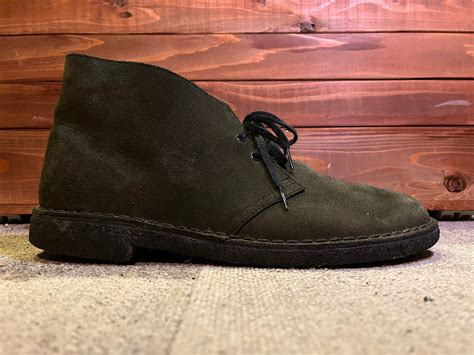 CLARKS DESERT BOOT "MOSS GREEN" US9.5 | USED SNEAKERS KAI