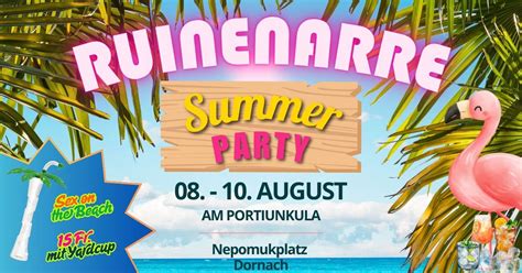 Summer Party am Portiunkula, Nepomukplatz, 4143 Dornach, 8 August to 10 ...