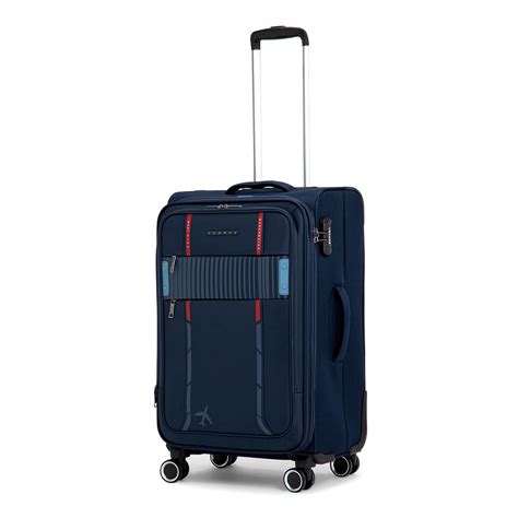 Buy Verage Specter 70 cms Blue Soft Sided Medium Check-in Luggage ...