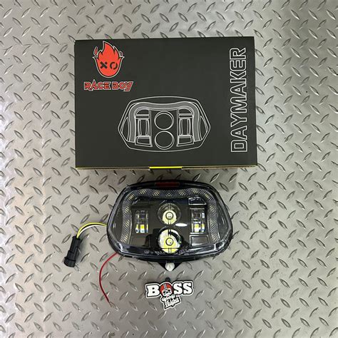 Promo Headlamp LED Daymaker RACE BOY with DRL M Ring Vespa Sprint S ...