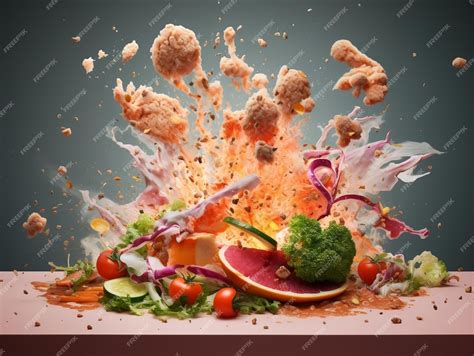 Image result for Exploding Food Drawing