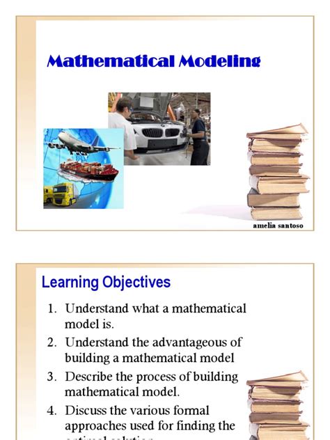 Mathematical Modeling | PDF | Mathematical Optimization | Mathematical Model