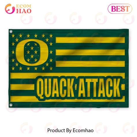 Us Football Oregon Ducks Flag 3D - Ecomhao Store
