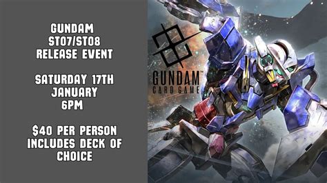 Gundam - ST07/ST08 Release Event, 119 Youngman St, Kingaroy, QLD ...
