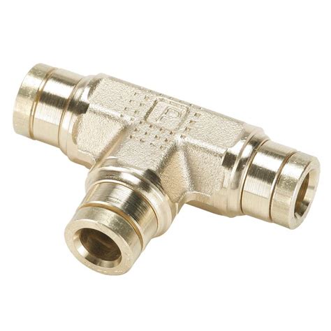 Parker Hannifin 164PMT-10-pk10 Union Tee Prestomatic Fitting, Brass, 5/ ...