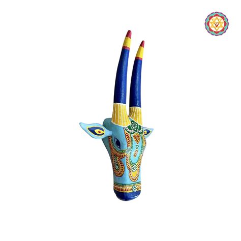 wood carved, hand painted decorative wall mountable cow heads /nandi h ...