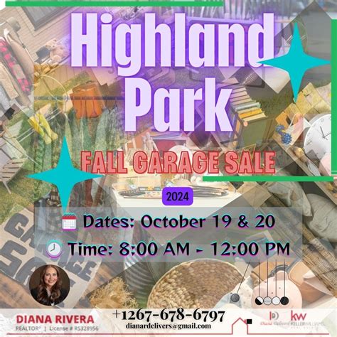 Oct 19 | Highland Park Fall Garage Sale 2024 | Levittown, PA Patch