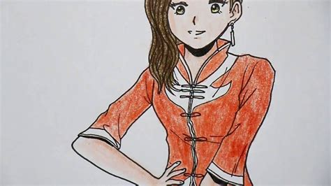 How to Draw Chinese Girl Characters | Drawing TV ID - YouTube