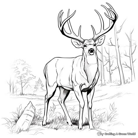 Cool Deer Coloring Pages