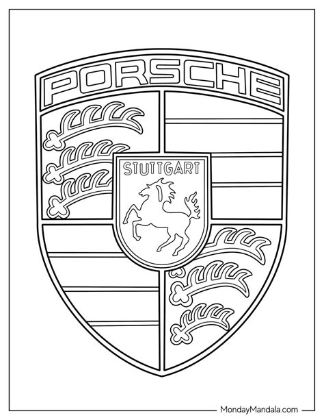 20 Porsche Coloring Pages (Free PDF Printables) | Coloring pages, Color, Free printable coloring ...