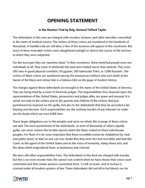 How to Write an Opening Statement (18 Best Examples)