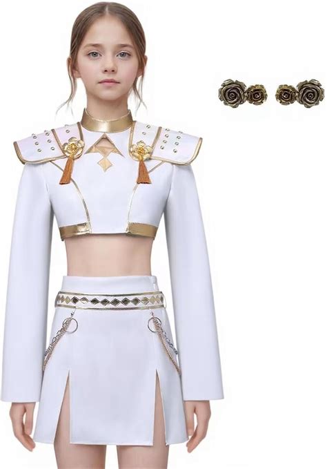 K-Pop Demon Hunters Costume for Girls Kids Cosplay Rumi/Zoey/Mira ...