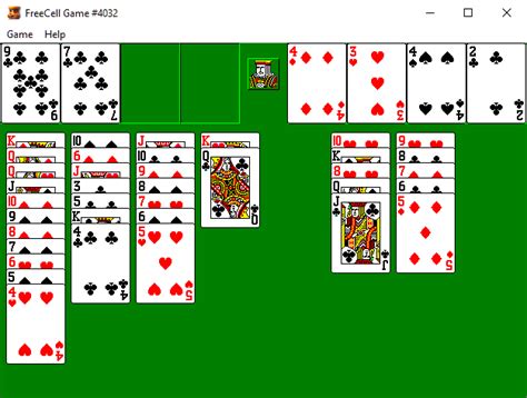Image result for FreeCell Solitaire Windows XP