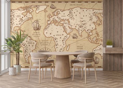 Get World Map Wallpaper, Murals for walls India - Giffywalls